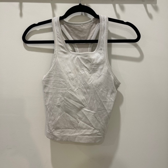 lululemon athletica Tops - White Ribbed Women's Tank Top